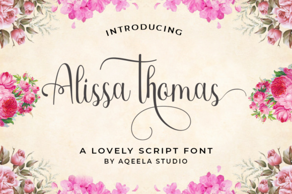 Alissa Thomas Script: A Script Font That Lifts Campaign Visuals