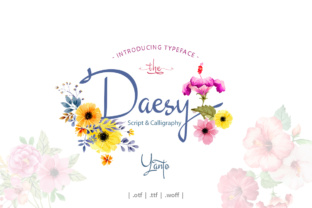 Daesy Script: A Calligraphic Font for Handmade Products and Printables