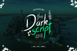 Dark Script: A Calligraphy Font for Handmade Labels, Cards, and Shop Branding