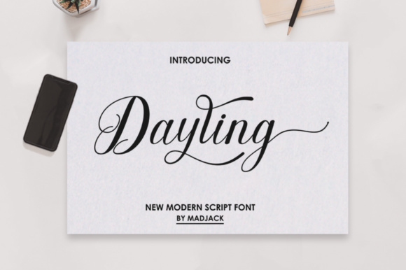 Dayling Script: Hand Lettered Font for Modern Branding