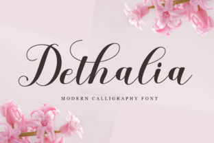 Dethalia Script: A Modern Calligraphy Font for Your Brand