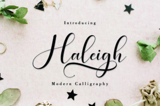 Haleigh Script: A Modern Calligraphy Typeface for Upscale Branding