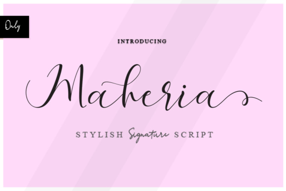 Maheria Script: A Modern Calligraphy Font for Web Design