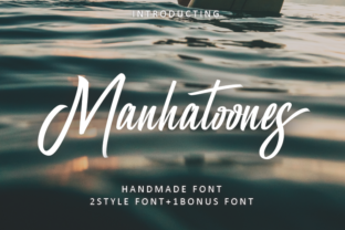 Manhatoone Script: A Casual Font for Editorial Design