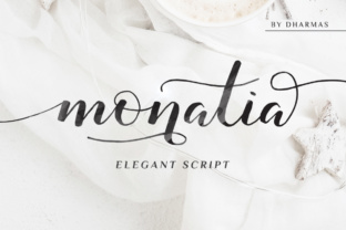 Monatia Script: An Elegant Script Typeface for Marketers