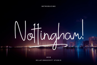 Nottingham Script: A Stylish Font for Creative Projects