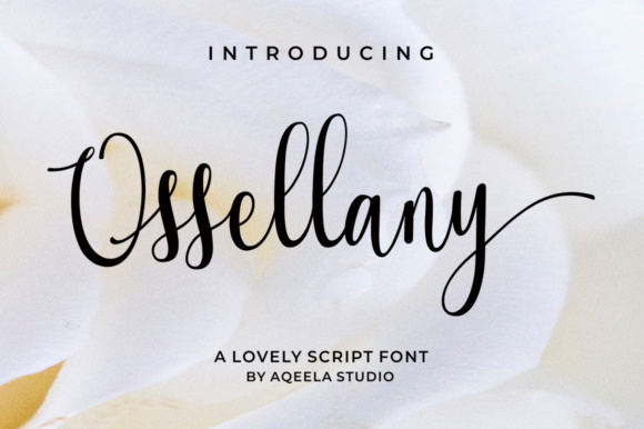 Ossellany Script: A Font for Creative Campaigns