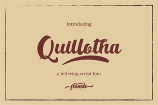 Quillotha Script: A Hand Lettering Font for Editorial Design