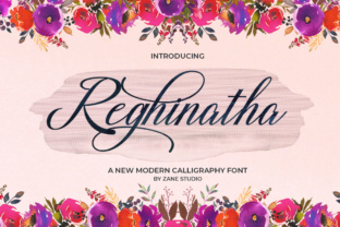 Reghinatha Script: A Modern Font for Handmade Products and Printables