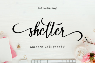 Shelter Script: A Modern Calligraphy Font for Thoughtful Editorial Design