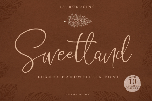 Sweetland Script: A Handwritten Font with Editorial Elegance