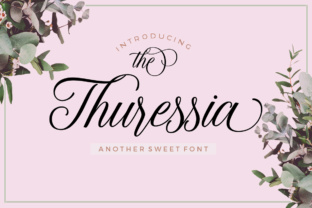 The Thuressia Script: A Stylish Font for Creative Projects